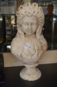 Victorian Marble Bust of a Lady