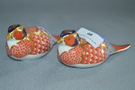 Pair of Royal Crown Derby Figurines - Pheasants