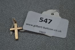 9cT Gold Cross - Approx 1.1g