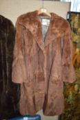 Hilda Kirk of Hull Ladies Faux Fur Long Coat
