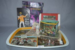 Butlins Collectable Tin Tray etc and Theatre Programmes