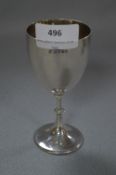 Hallmarked Silver Goblet - ECB London, Approx 118g