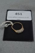 9cT Gold Five Stone Diamond Ring