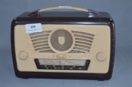 Brown & Cream Bakelite Radio
