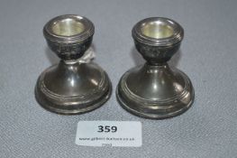 Pair of Dwarf Candle Sticks