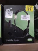 *4 Sets of Orb Wired Chat Headsets Compatible with