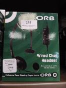*4 Orb Wired chat Headsets Compatible with XBox On