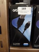 *4x 3 Meter USB Charge Cables Compatible with PS4