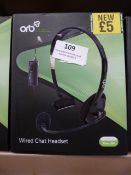 *4 Sets of Orb Wired Chat Headsets Compatible with