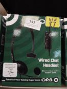 *4 Orb Wired chat Headsets Compatible with XBox On