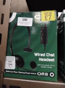 *4 Orb Wired chat Headsets Compatible with XBox On