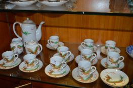 Japanese Dragon Patterned Tea Ware (25 Pieces)