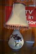 Moorcroft Pottery Floral Decorated Table Lamp