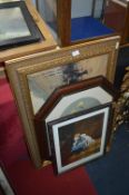 Four Assorted Framed Prints