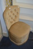 Light Brown Upholstered Bedroom Chair