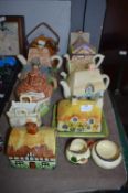 *Selection of Decorative Teapots, Butter Dishes, etc.