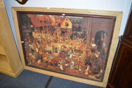Large Pine Framed Jigsaw