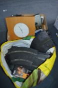 Scalextric Track, Sport Camera, Wall Clock, Books,