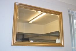 Gilt Framed Bevelled Edge Wall Mirror