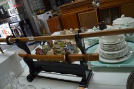 *Ornamental Wooden Samurai Swords on Stand