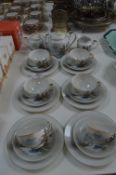 Japanese Patterned Twenty One Piece Tea Set with G
