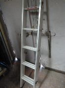 Ten Tread Extending Aluminum Steps