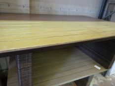 *Dark Brown Borneo Dining Table