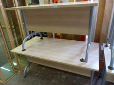 *Two Metal Framed Office Desks