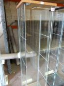 *Glass Display Cabinet with Three Shelves