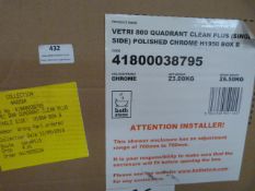*Vetri 80 Quadrant Cleanplus Single Side Polished Chrome 1950mm Box b