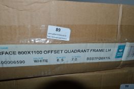 *Shower Tray Fitting Kit - Dash Frame in White