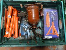 Box Car Jacks and Axle Stands