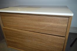 *Noir Craft 800 Basin Unit with Linear Laminate Work Top 805x560x450mm