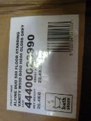 *Alpine Gloss Grey Floor Standing Vanity Unit 500x400x800mm