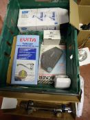 Box of Taps, Fittings and a Fire Centurion Lights