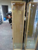 *Wood Framed Glass Display Cabinet with Four Shelv