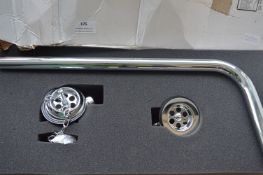 *Double Chrome Bath Waste with Plug and Chain