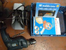 Parcel Tape Hand Dispenser, Wallpaper Cutter and a