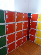 *Sixteen Grey & Red Cubicle Lockers