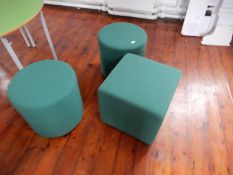 *2 Circular & 1 Cube Seating Units
