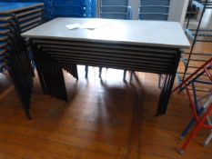 *Eight Stackable School Tables