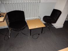 *Pair of Contemporary Style Chairs and a Occasiona