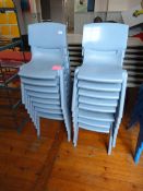 *Sixteen Stackable Primary School Chairs
