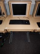 *Computer Work Station in Light Beech Finish with