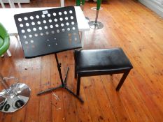 *Music Stand & Piano Stool