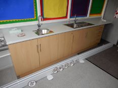 *Straight Run of Kitchen Units with Stainless Stee