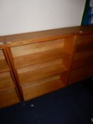 *Open Fronted Oak Bookcase