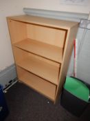 *Open Fronted Book Case in Light Beech Finish