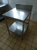 *Stainless Steel Preparation Table with Upstand to