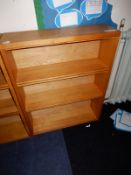 *Open Fronted Oak Bookcase